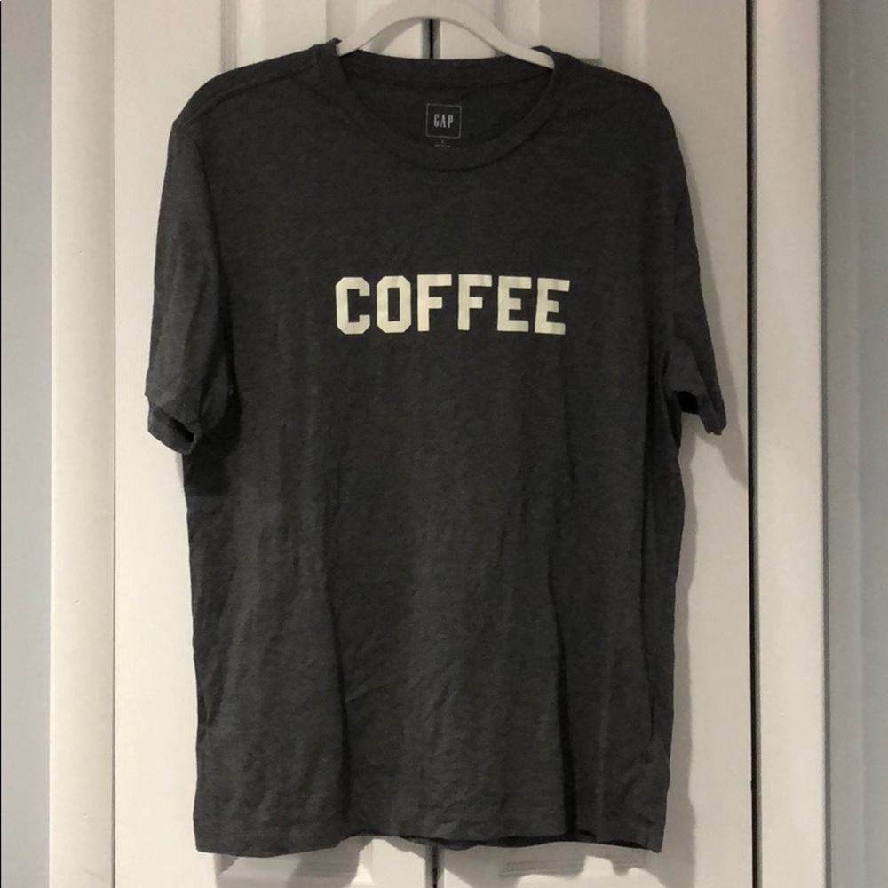 GAP Grey short sleeve coffee T-shirt